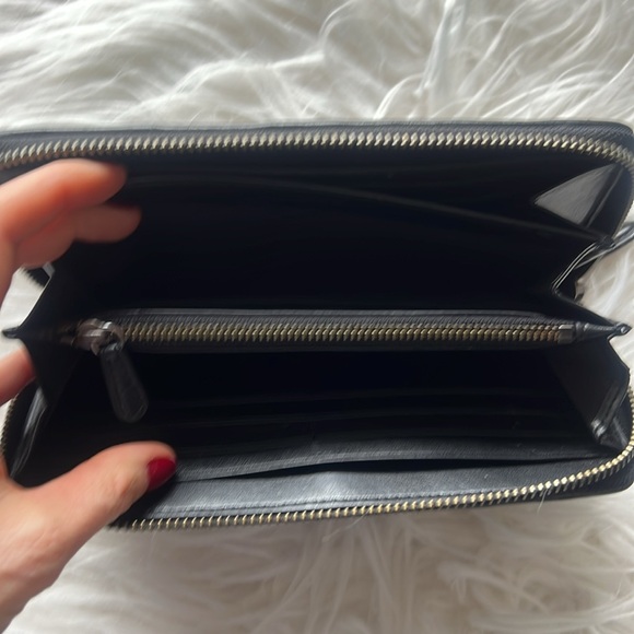 Coach Black and Teal Patchwork Wallet - Picture 4 of 13